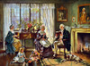 George Washington /N(1732-1799). 1St President Of The United States. At Home With His Family. Illustration By Edward Percy Moran, C1911. Poster Print by Granger Collection - Item # VARGRC0351796