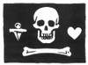 Pirates: Jolly Roger Flag. /Nflag Of The English Pirate, Stede Bonnet. Poster Print by Granger Collection - Item # VARGRC0016672