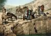 Holy Land: Bedouins, C1895. /Na Group Of Bedouins With Horses And Donkeys Drawing Water And Filling Skins. Photochrome, C1895. Poster Print by Granger Collection - Item # VARGRC0130784