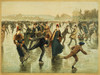 Ice Skating, C1886. /Namerican Lithograph, C1886, By L. Prang & Co., After Henry Sandham. Poster Print by Granger Collection - Item # VARGRC0011447