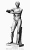 Apoxymenos. /Nline Engraving, Late 19Th Century, After An Ancient Greek Statue Of An Athlete Scraping Off Oil And Dust. Poster Print by Granger Collection - Item # VARGRC0101093