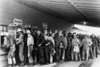 Construction Workers, 1940. /Na Line Of Construction Workers On Payday At The Shasta Dam, Shasta County, California. Photograph By Russell Lee, December 1940. Poster Print by Granger Collection - Item # VARGRC0121768