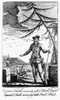 Edward Teach (?-1718). /Nenglish Pirate, Known As/Nblackbeard. Line Engraving From 'A General And True History Of ...Highwaymen' By Charles Johnson, London, 1742. Poster Print by Granger Collection - Item # VARGRC0125873