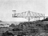 Quebec Bridge, 1907. /Nthe South Anchor Arm And Cantilever Arm Of The Quebec Bridge On The St. Lawrence River, Photographed Prior To Their Collapse On 29 August 1907. Poster Print by Granger Collection - Item # VARGRC0075528