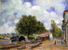 Sisley: Saint-Mamm_, 1880. /N'Timber Yard At Saint-Mamm�.' Oil On Canvas By Alfred Sisley, 1880. Poster Print by Granger Collection - Item # VARGRC0104920