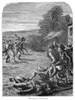 Battle Of Lexington, 1775. /Nthe Battle Of Lexington During The American Revolution, 19 April 1775. Line Engraving, 19Th Century. Poster Print by Granger Collection - Item # VARGRC0090201