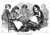 Nyc: Italian School, 1875. /Ngirls Sewing And Embroidering In The Italian School On Leonard Street In New York City. Engraving, 1875. Poster Print by Granger Collection - Item # VARGRC0265347