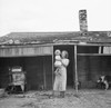 Idaho: Farmhouse, 1936. /Nchildren Of Farmer In A Dust Storm Area On A Grazing Project In Oneida County, Idaho. Photograph By Arthur Rothstein, 1936. Poster Print by Granger Collection - Item # VARGRC0350539