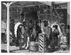 Trading Post, 1875. /Nnative Americans At A Frontier Trading Post. Wood Engraving, American, 1875. Poster Print by Granger Collection - Item # VARGRC0370070
