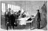 Bellevue Hospital, 1866. /Nthe Morgue At Bellevue Hospital In New York City. Wood Engraving, American, 1866. Poster Print by Granger Collection - Item # VARGRC0102761