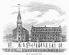 Yale College, 1793. /Nyale College At New Haven, Connecticut, As It Appeared In 1793. Wood Engraving, 19Th Century. Poster Print by Granger Collection - Item # VARGRC0092708