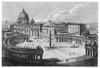 St. Peter'S Square. /Netching And Engraving, Italian, 19Th Century. Poster Print by Granger Collection - Item # VARGRC0032517