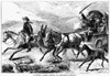 Mormon Family, 1874. /Na Mormon Family Driving To A Conference Meeting. Wood Engraving, American, 1874. Poster Print by Granger Collection - Item # VARGRC0059603