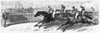 Horse Race, 1870. /Nthe Race For The Hunter'S Plate At Jerome Park Racetrack In New York. Engraving, 1870. Poster Print by Granger Collection - Item # VARGRC0264499