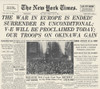 Wwii: V-E Day Frontpage /Nthe Front Page Of The New York Times, 8 May 1945, Announcing Germany'S Surrender. Poster Print by Granger Collection - Item # VARGRC0041563
