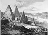 Egypt: Pyramids, 1670. /Nfanciful View Of The Pyramids And Nile River In Egypt. Line Engraving, 19Th Century, After An Illustration From A Dutch Book On Africa By Olfert Dappers, 1670. Poster Print by Granger Collection - Item # VARGRC0094814