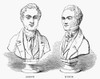 Joseph And Hyrum Smith. /Nthe Two Mormon Martyrs, Joseph Smith (1805-1844), Left, And His Brother Hyrum (1800-1844). Wood Engraving, American, 1853. Poster Print by Granger Collection - Item # VARGRC0098858