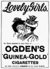 Ogden'S Cigarettes, 1897. /Nogden'S 'Guinea Gold' Cigarettes. British Newspaper Advertisement, 1897. Poster Print by Granger Collection - Item # VARGRC0090468