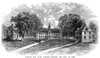 William And Mary College. /Nview Of William And Mary College In Williamsburg, Virginia, Before The Fire Of 1859. Wood Engraving, American, C1875. Poster Print by Granger Collection - Item # VARGRC0113607