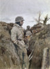 Eastern Front: German. /Na German Soldier In A Trench On The Eastern Front During World War Ii. Painting By A. Hierl, C1945. Poster Print by Granger Collection - Item # VARGRC0166585