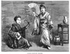 Japan: Geisha Dance, 1874. /N'Japanese Dancing-Girl Practising.' Wood Engraving, English, 1874. Poster Print by Granger Collection - Item # VARGRC0001789
