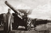World War I: Heavy Gun. /None Of The French Commissioners Standing Beneath The Long Bore Of A Surrendered German Gun. Photograph, C1918. Poster Print by Granger Collection - Item # VARGRC0409163