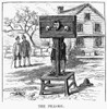 Colonial Pillory. /Nthe Pillory As Used For Punishment In Colonial America. Wood Engraving, 19Th Century. Poster Print by Granger Collection - Item # VARGRC0014163