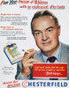 Chesterfield Cigarette Ad. /Ncomedian Bob Hope Endorsing Chesterfield Cigarettes. American Magazine Advertisement, 1951. Poster Print by Granger Collection - Item # VARGRC0007178