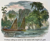 Francisco De Orellana, 1541. /Nfracisco De Orellana'S Expedition Down The Amazon River In Search Of Gold, 1541. Wood Engraving, American, 1848. Poster Print by Granger Collection - Item # VARGRC0034483