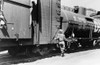 Iowa: Freight Train, 1940. /Na Boy Jumping A Freight Train, Dubuque, Iowa. Photograph By John Vachon In April 1940. Poster Print by Granger Collection - Item # VARGRC0119398