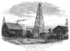 Oil Well, 19Th Century. /Noil Well At Oil Creek, Pennsylvania. Wood Engraving, 1875. Poster Print by Granger Collection - Item # VARGRC0013002