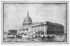 U.S. Capitol. /Neast View Of The U.S. Capitol In Washington, D.C. Wood Engraving, American, C1890. Poster Print by Granger Collection - Item # VARGRC0001139