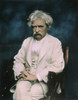 Samuel Langhorne Clemens /N(1835-1910). Pseudonym Mark Twain. American Humorist And Writer. Oil Over A Photograph, C1900. Poster Print by Granger Collection - Item # VARGRC0010844