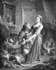 France: Daily Life. /N'La Belle Cuisini_Re.' Etching After Francis Boucher (1703-1770). Poster Print by Granger Collection - Item # VARGRC0076928