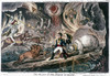 Napoleon Bonaparte /N(1769-1821). Emperor Of France, 1804-1814. 'The Valley Of The Shadow Of Death.' English Cartoon By James Gillray, 1808. Poster Print by Granger Collection - Item # VARGRC0044875