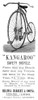 Bicycle Ad, 1885. /Nenglish Newspaper Advertisement For The 'Kangaroo' Safety Bicycle, 1885. Poster Print by Granger Collection - Item # VARGRC0067952