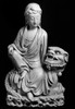 China: Bodhisattva. /Nglazed Porcelain Figure Of The Bodhisattva Guanyin Seated On A Lion. K'Ang Hsi Period, Ching Dynasty, 1661-1722. Poster Print by Granger Collection - Item # VARGRC0122966