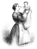 Mother And Child, C1870. /Nwood Engraving, American, C1870. Poster Print by Granger Collection - Item # VARGRC0076654