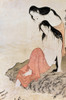 Japan: Abalone Divers. /Ntwo Women Abalone Divers Preparing For Their Next Dive. Woodblock Print By Kitagawa Utamaro, 1797-98. Poster Print by Granger Collection - Item # VARGRC0165645