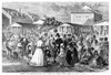 New Orleans: French Market. /Nthe French Market In New Orleans On A Sunday Morning. Wood Engraving, American, 1867. Poster Print by Granger Collection - Item # VARGRC0355179
