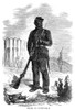 Civil War: Black Troops. /Na Black Soldier In The Union Army On Sentry Duty During The American Civil War. Wood Engraving, French, 1864. Poster Print by Granger Collection - Item # VARGRC0086787