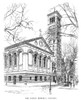 New York: Church. /Nthe Adoniram Memorial Church On The South Side Of Washington Square Park In New York City. Line Engraving, Late 19Th Or Early 20Th Century. Poster Print by Granger Collection - Item # VARGRC0407715