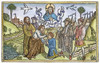 Moses Blessing Joshua. /Nmoses Blesses The Kneeling Joshua And Inducts Him Into The Leadership Of The Israelites (Numbers 27: 18-23). Woodcut From The Cologne Bible, 1478-80. Poster Print by Granger Collection - Item # VARGRC0050261