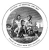 Erie Canal Official Badge. /Nused At The Canal Celebration In 1825. Line Engraving, 1825. Poster Print by Granger Collection - Item # VARGRC0076545