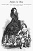 Women'S Fashion, 1857. /N'Evening Costume And Girl'S Dress.' Illustration From An American Magazine, 1857, Of Dresses Furnished By A Store On Canal Street In New York. Poster Print by Granger Collection - Item # VARGRC0093741