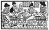 Dinner Party, 17Th Century. /Nearly 17Th Century English Woodcut. Poster Print by Granger Collection - Item # VARGRC0094364