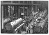Locomotive Factory, 1864. /Nthe Fitting Room Of Stephenson'S Locomotive Manufactory At Newcastle-On-Tyne, England./Nwood Engraving, English, 1864. Poster Print by Granger Collection - Item # VARGRC0089399