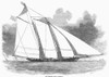 Racing Yacht: America, 1851. /Nthe Schooner Yacht 'America,' Built For The New York Yacht Club, 1851. Wood Engraving From A Contemporary English Newspaper. Poster Print by Granger Collection - Item # VARGRC0100323