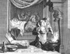 Atalanta And Meleager. /Nthe Birth Of Meleager. Copper Engraving, Dutch, 18Th Century, After A Painting By Charles Le Brun (1619-1690). Poster Print by Granger Collection - Item # VARGRC0096641