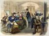 Passenger Car, 1861. /Ninterior Of A Baltimore And Ohio Passenger Car: Colored Engraving, 1861. Poster Print by Granger Collection - Item # VARGRC0009706
